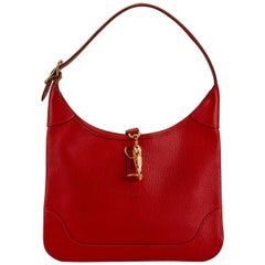 Hermès Red Chevre Mini Trim Bag