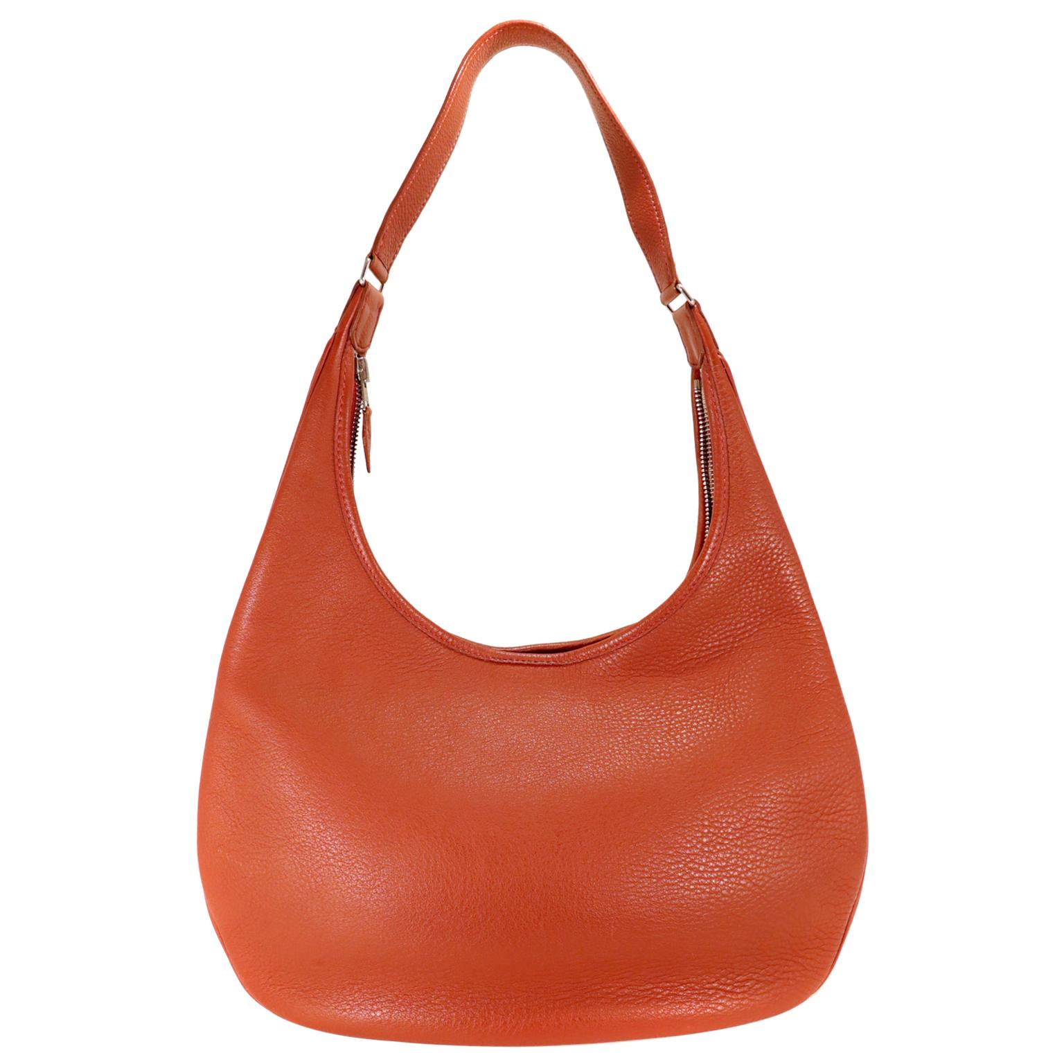 Hermès Rust Clemence Gao Hobo 