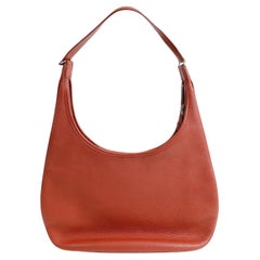 Hermès Rust Clemence Gao Shoulder Bag