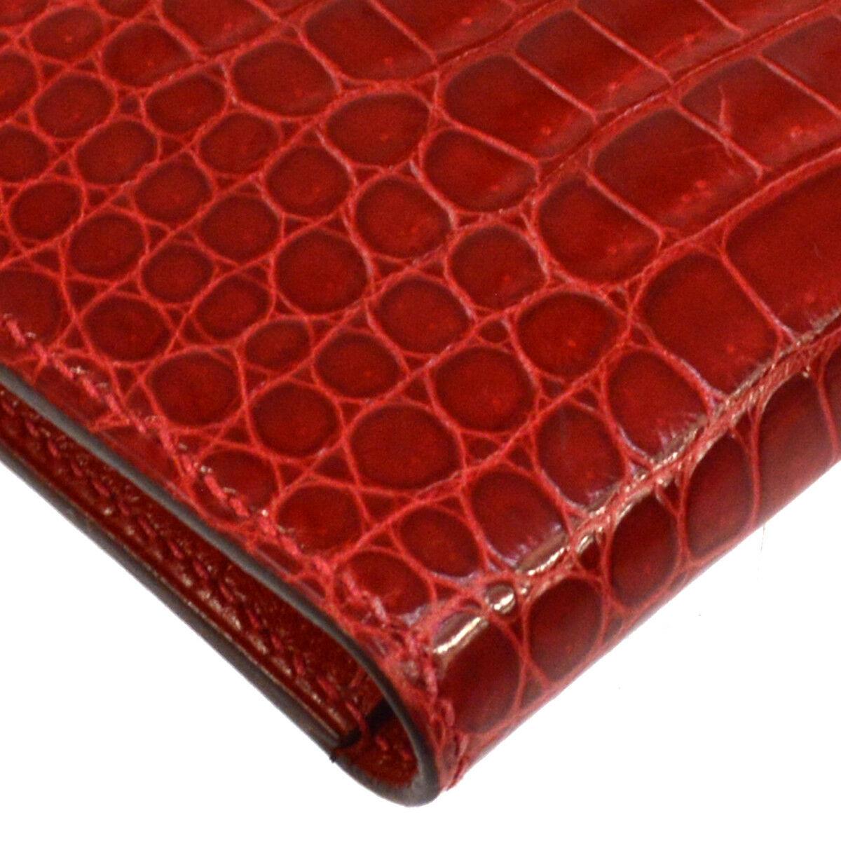 mcm envelope clutch red