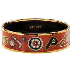 Hermès Red Enamel Tohu Bohu Bracelet