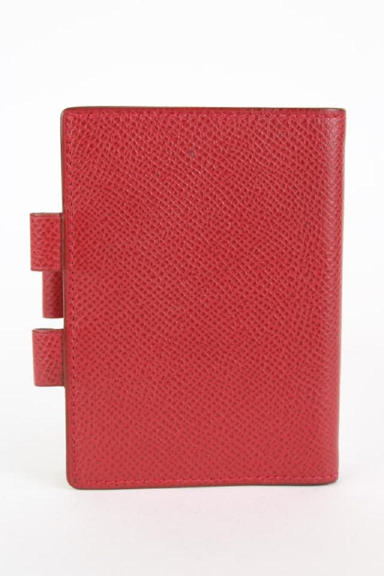 Hermès Red Epsom Leather Mini Agenda Notebook Cover 17her1231 7