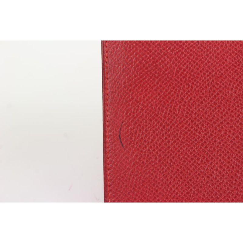 Hermès Red Epsom Leather Mini PDA Agenda Cover 176her712 For Sale 7