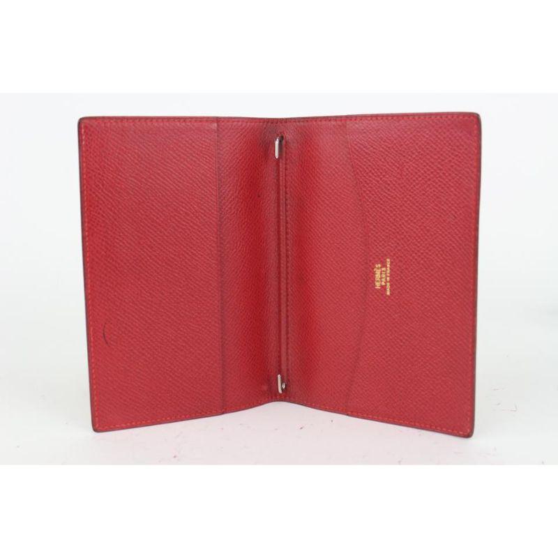 Women's Hermès Red Epsom Leather Mini PDA Agenda Cover 176her712 For Sale