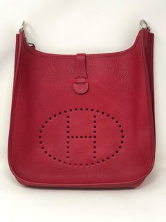 Hermes Red Evelyne Bag