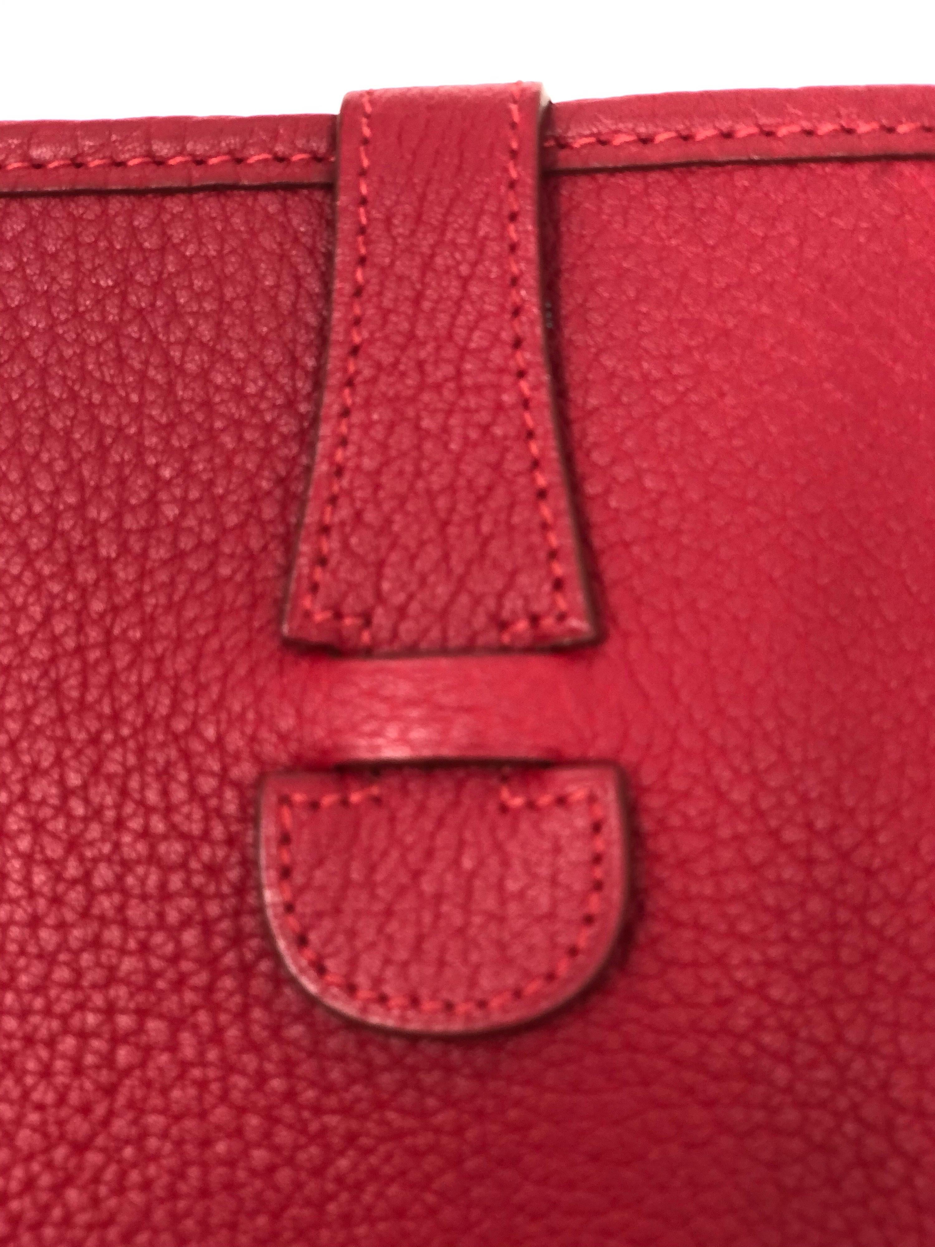 Hermes Red Evelyne Bag  1