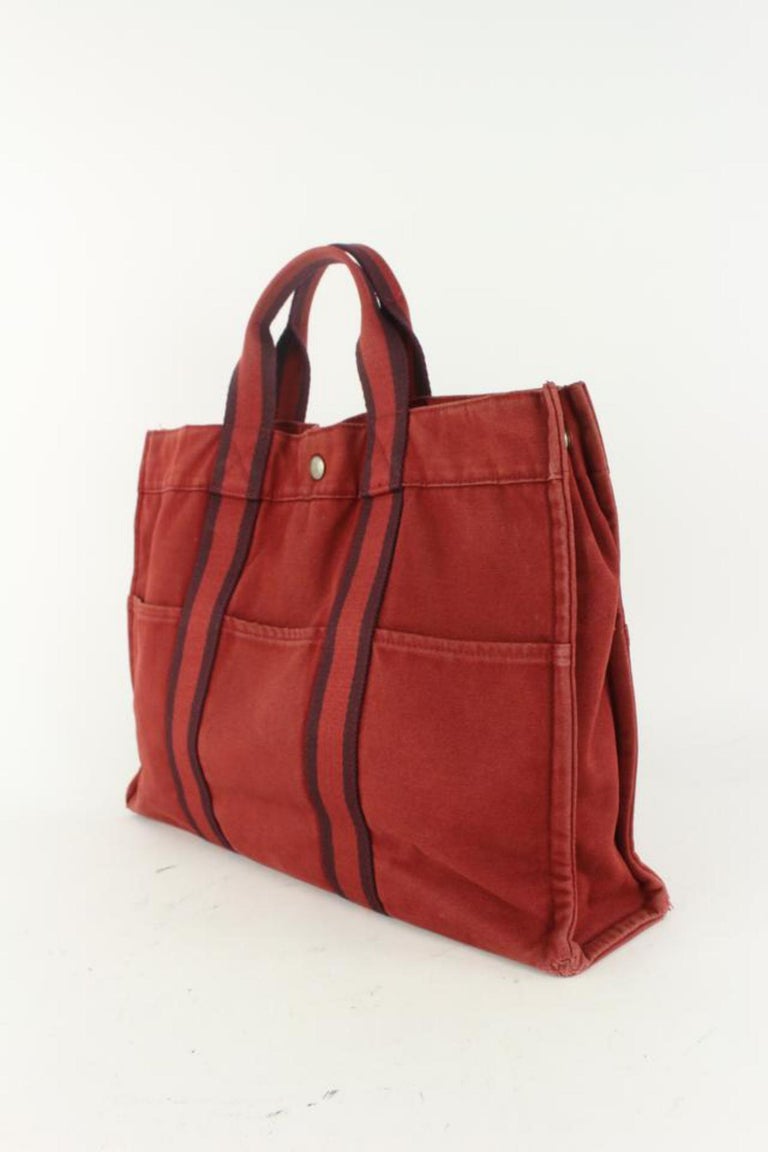 Hermès Red Foure Tout GM Tote bag 11her104 For Sale at 1stDibs