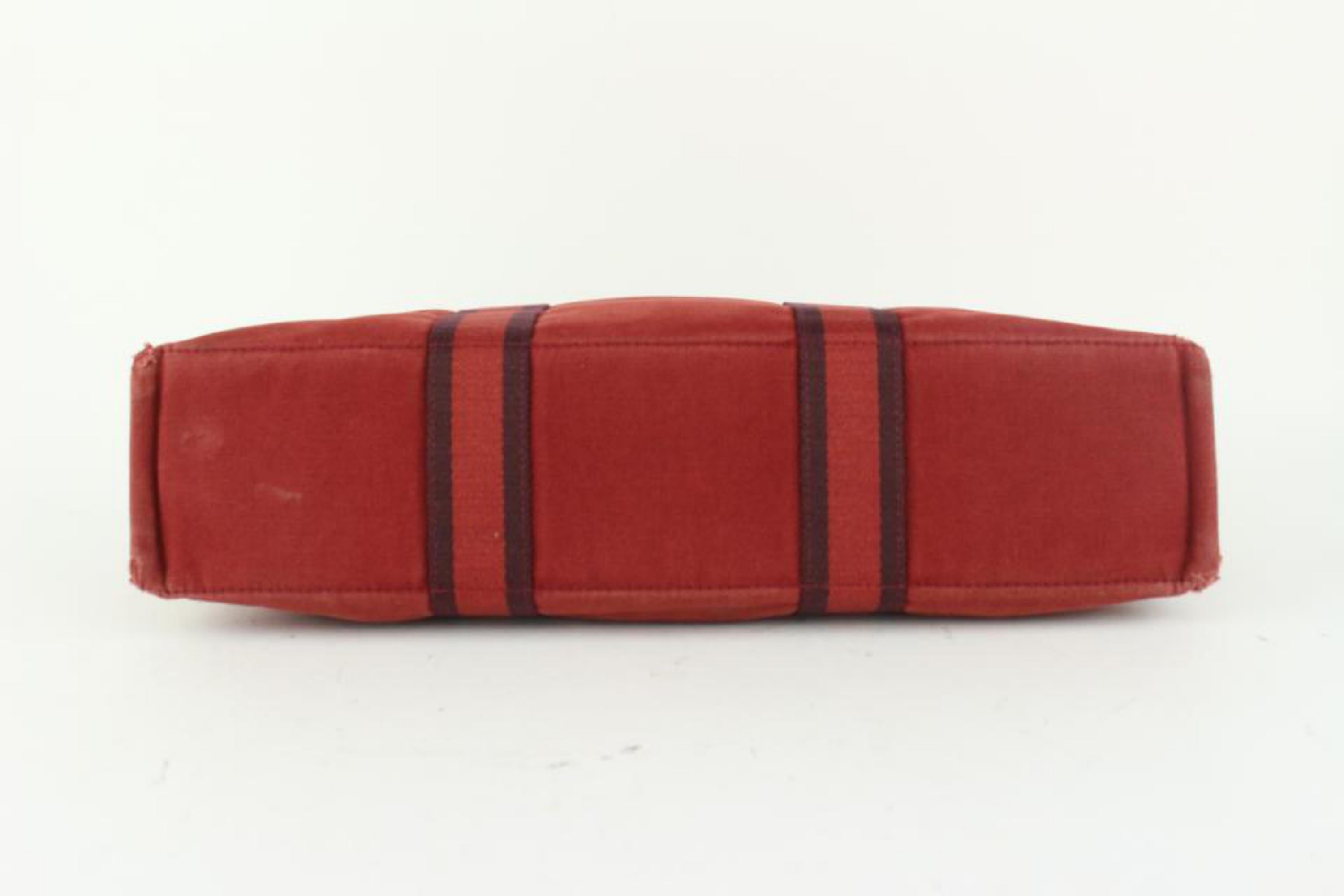 Hermès Rot Foure Tout GM Tote Tasche 11her104 im Zustand „Relativ gut“ im Angebot in Dix hills, NY