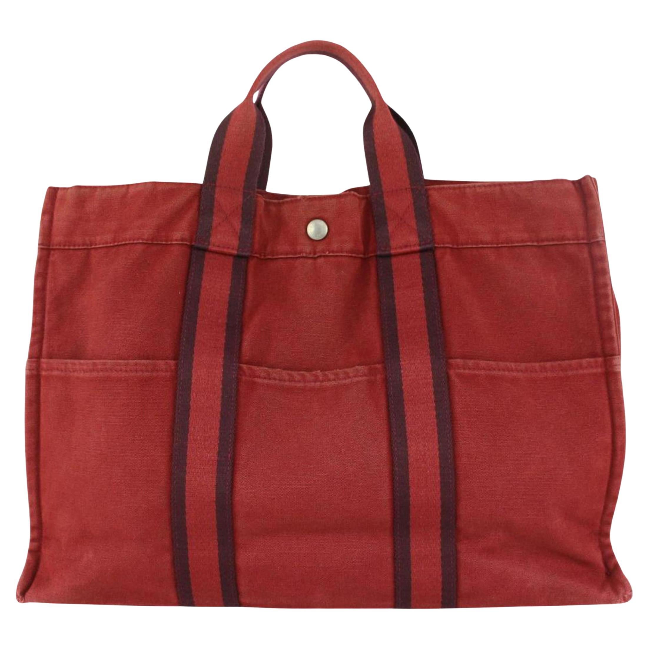 Hermès Red Foure Tout GM Tote bag 11her104 For Sale