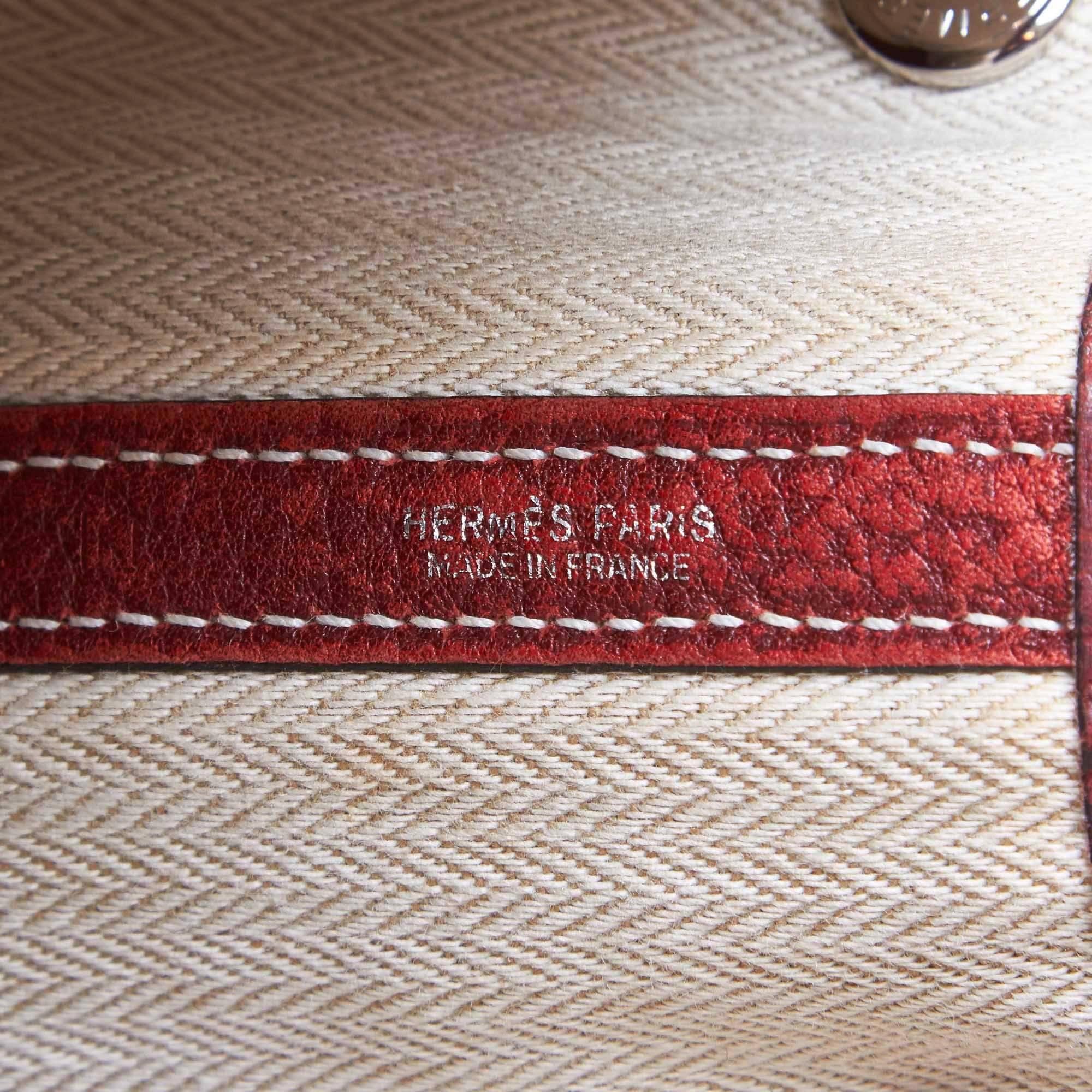 Hermes Red Garden Party For Sale 3
