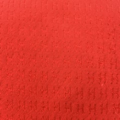 HERMES Cravate en soie imprimée H rouge