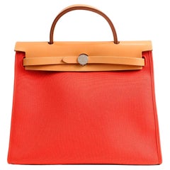 Hermès Rot Herbag Zip 39