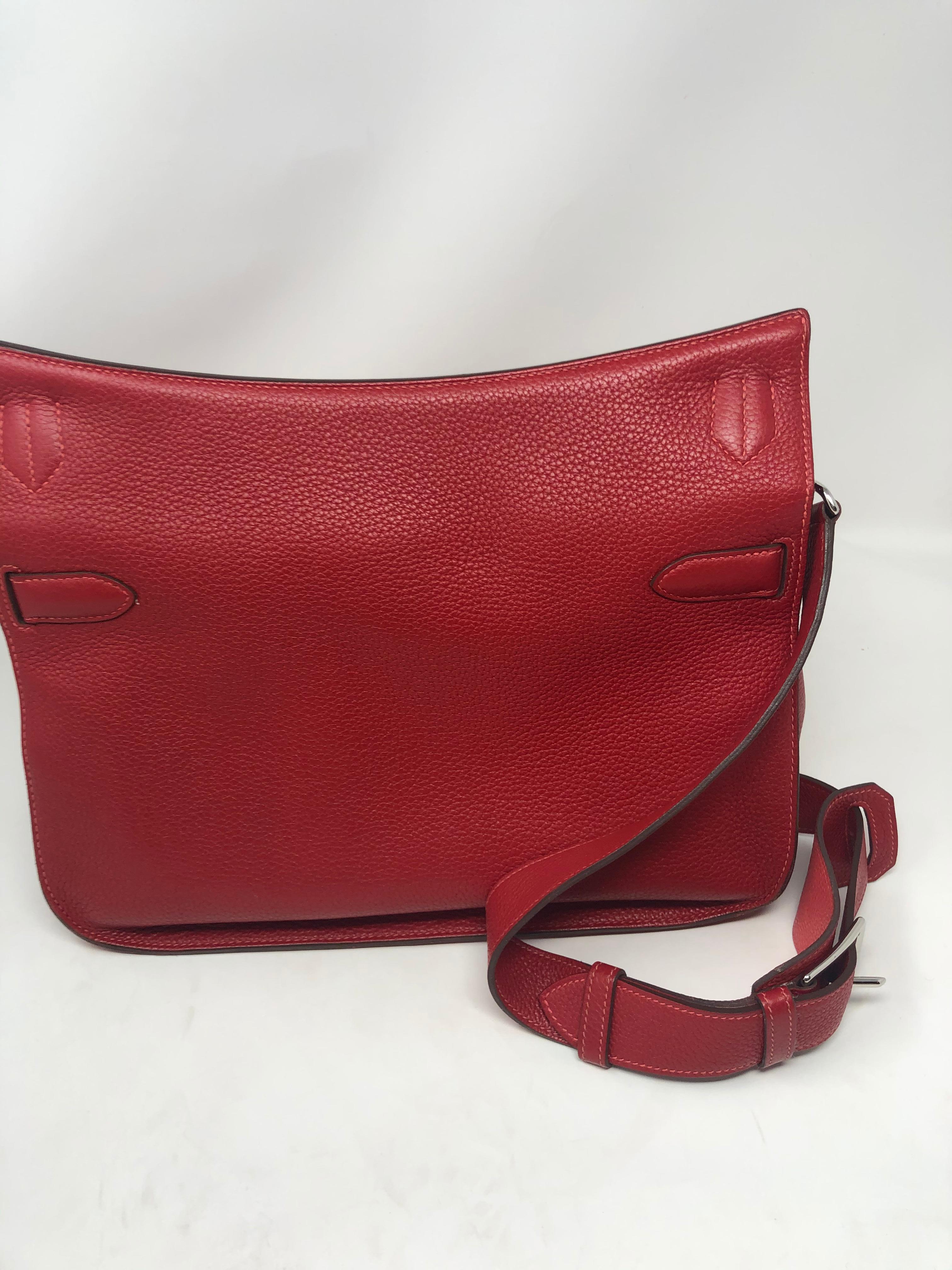 Hermes Red Jypsiere 34 In Good Condition In Athens, GA