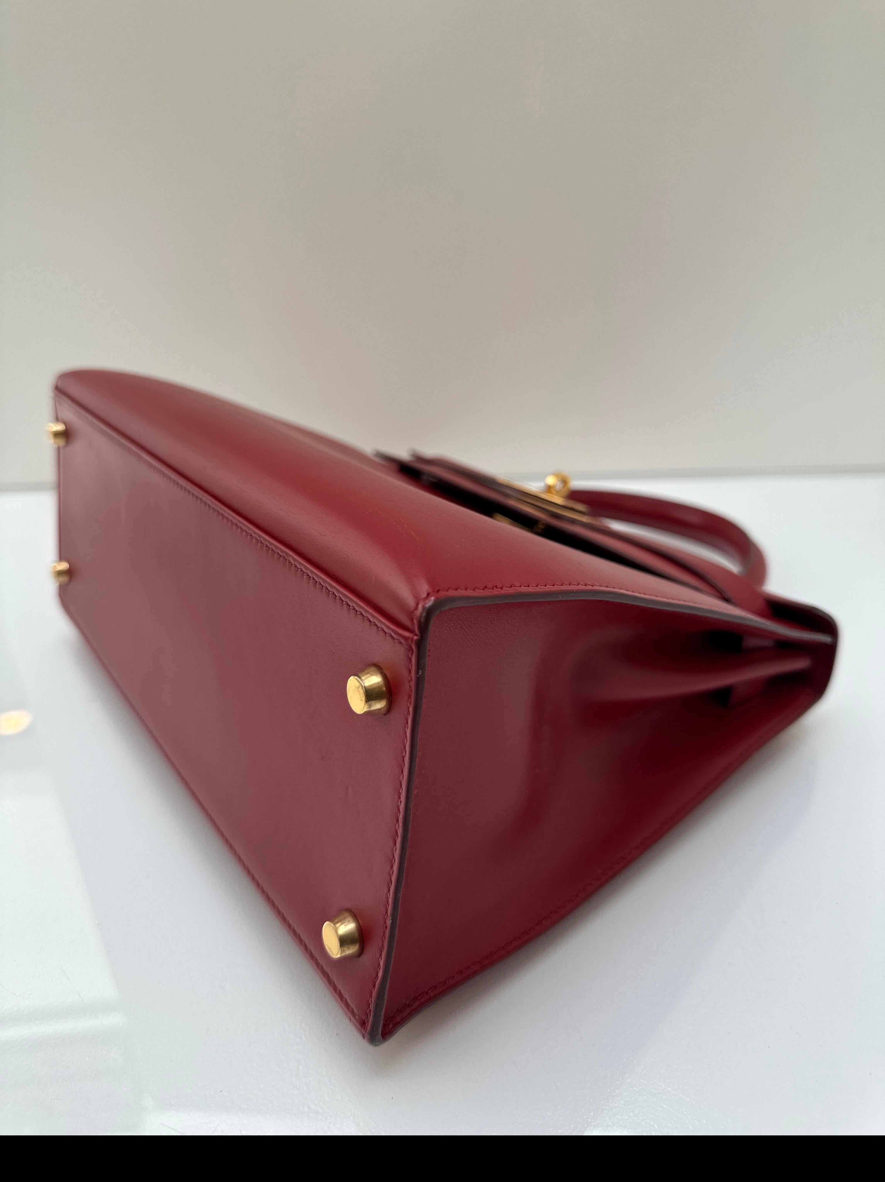Bolso Kelly 28 Rojo Hermes en venta 6