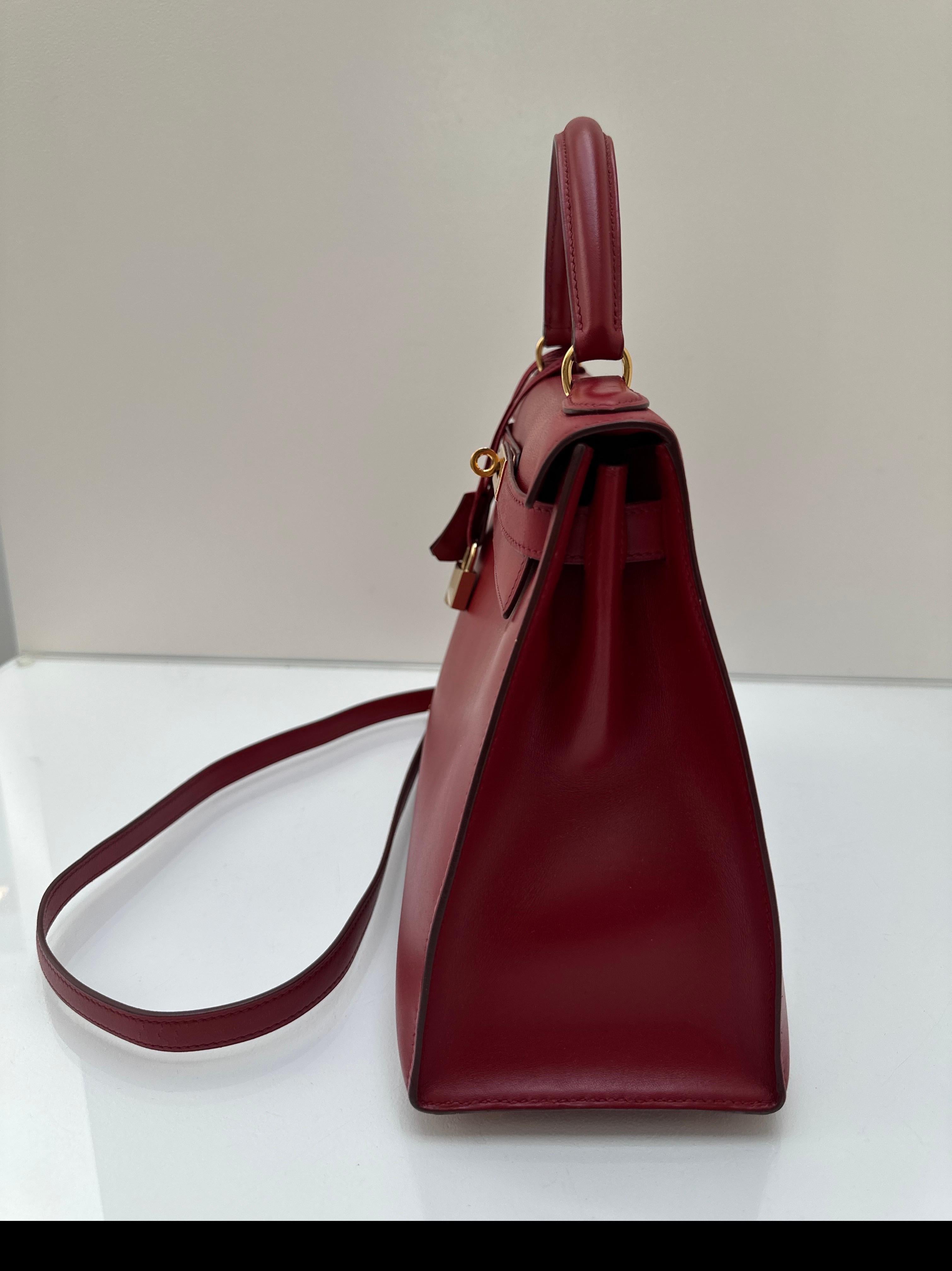 Bolso Kelly 28 Rojo Hermes en venta 15
