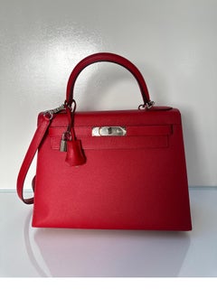 Hermes Red Kelly 28 Bag