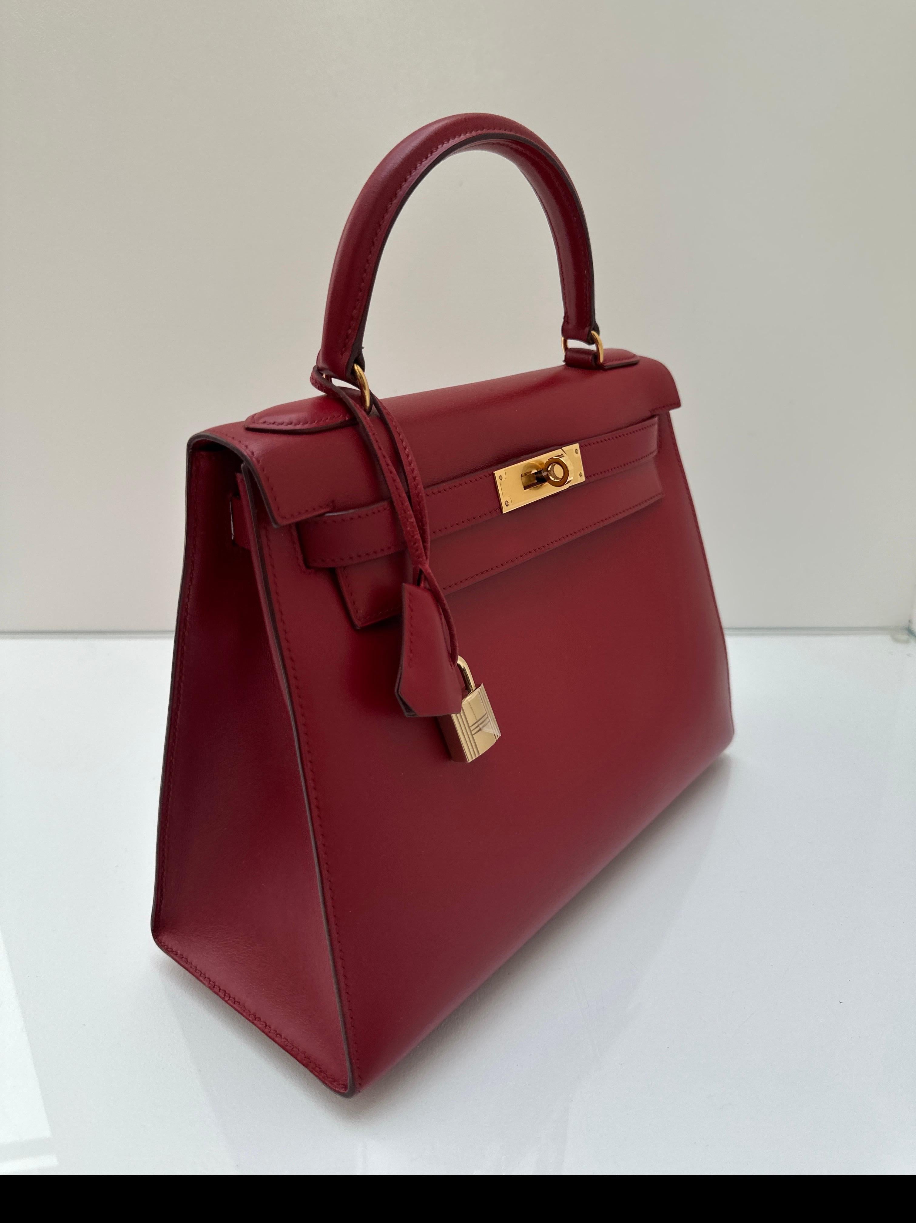 Bolso Kelly 28 Rojo Hermes en venta 1