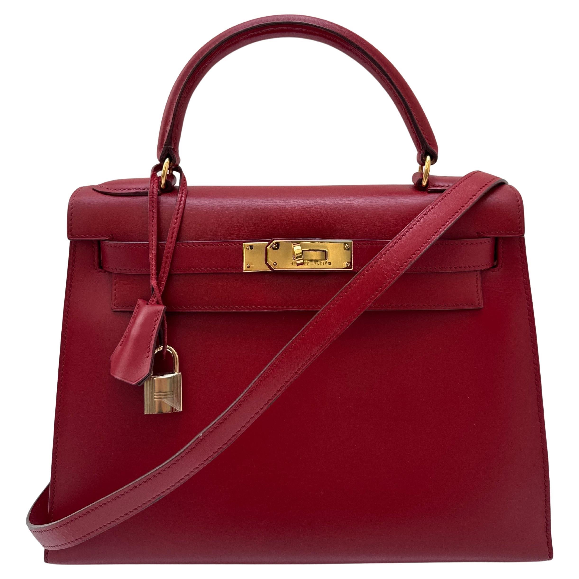 Bolso Kelly 28 Rojo Hermes en venta
