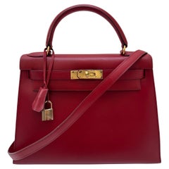 Borsa Kelly 28 rossa di Hermes