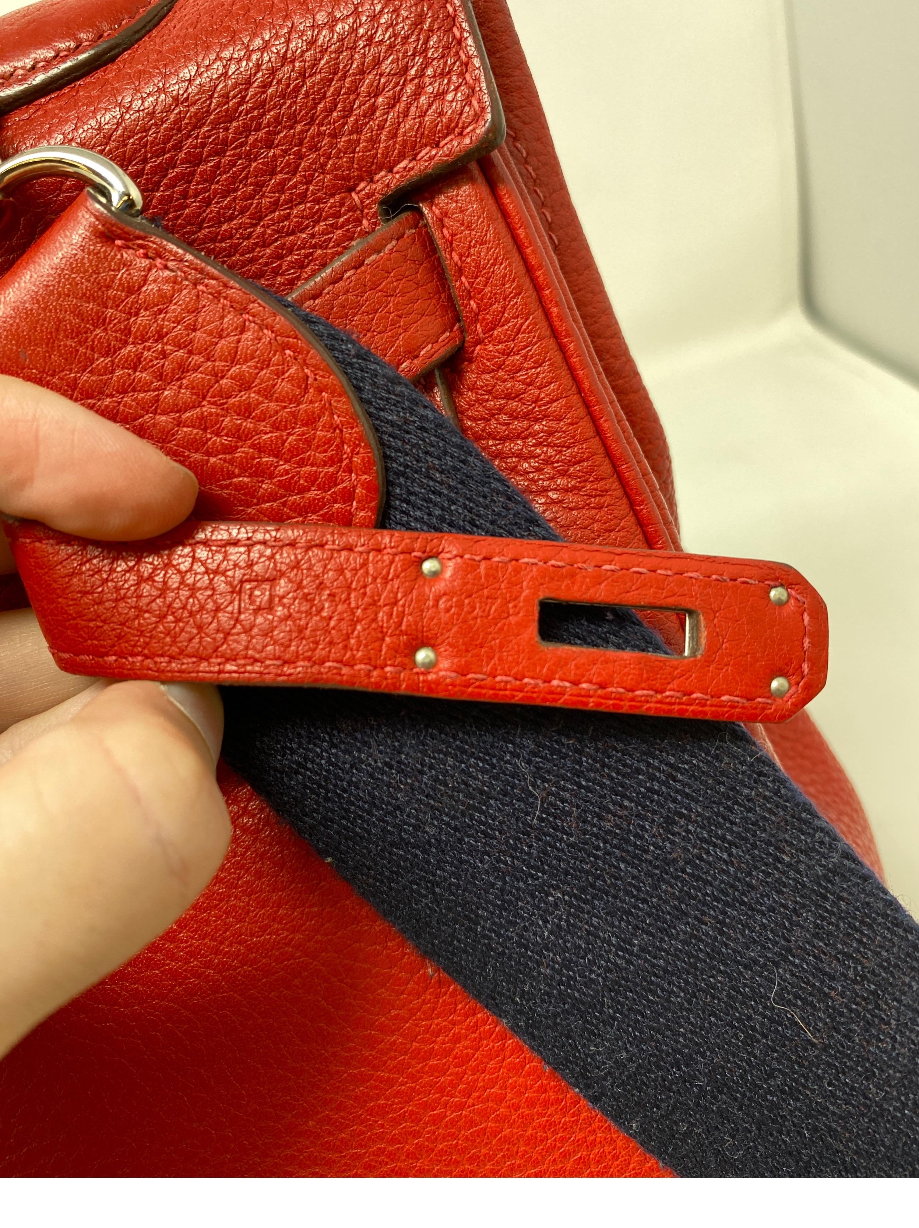 Hermes Red Kelly 35 Bag  7