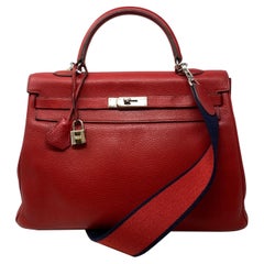 Hermes Red Kelly 35 Bag