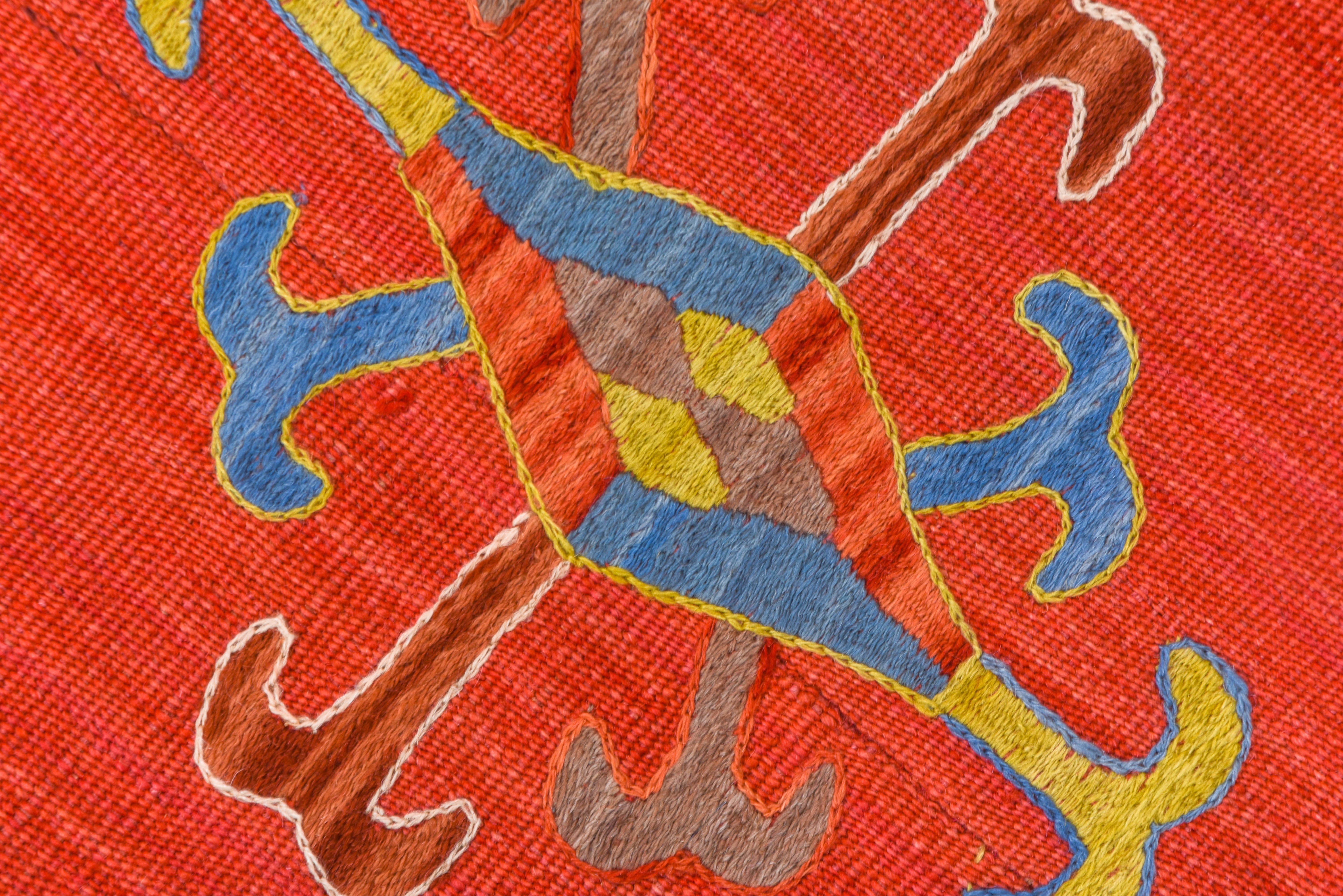 Mid-20th Century Hermes-Red Kilim For Sale
