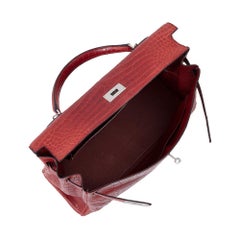 Hermès Kelly 40 en cuir rouge avec PHW