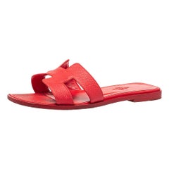 Hermes Oran Sandal Red - 5 For Sale on 1stDibs | hermes ciabatte, ciabatte  hermes, ciabbatte hermes