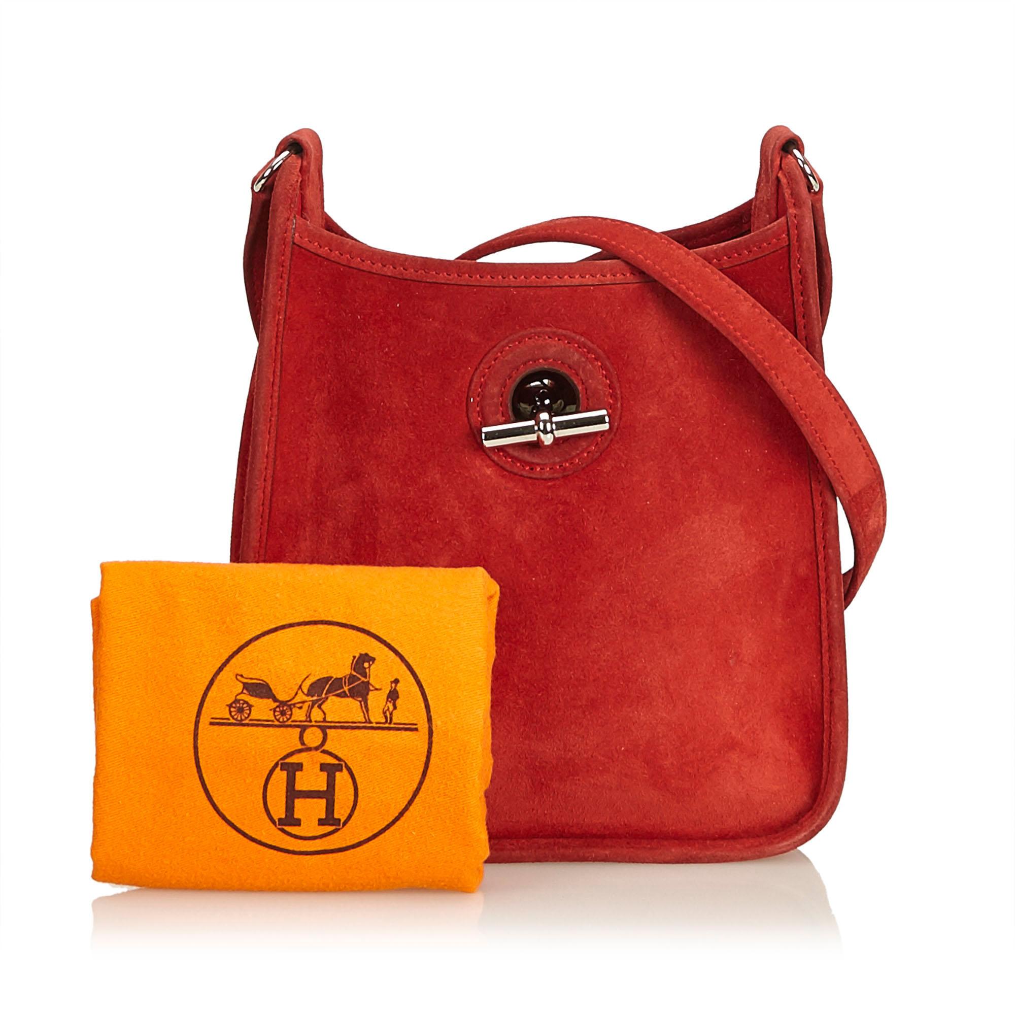Hermes Red Leather Vespa TPM For Sale 6