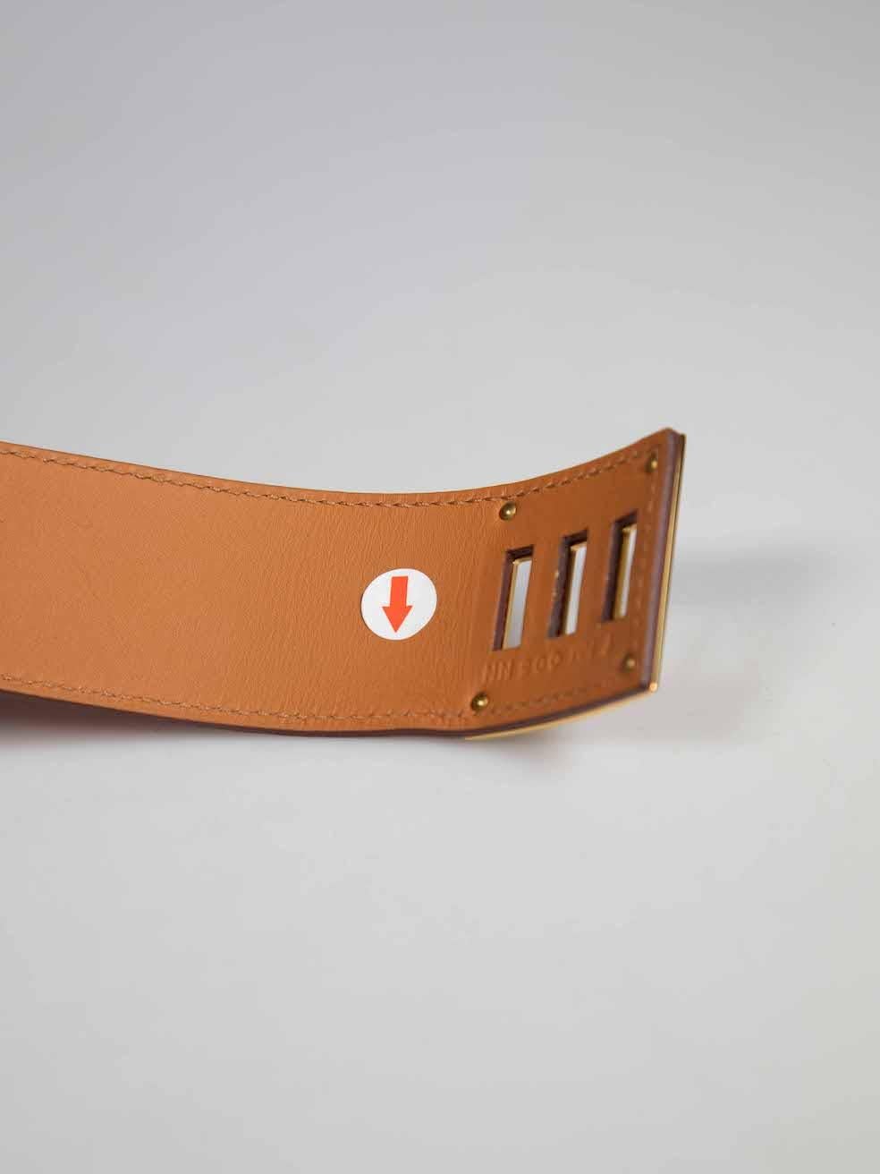 Hermès Red Lizard Leather Kelly Dog Bracelet 3