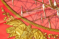 Hermès Red Marine et Cavalerie Scarf