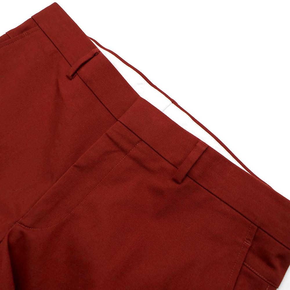 Hermes Red Men's Tailored Trousers - Size FR 44 36