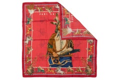 Hermès Red Pani la Shar Pawnee Scarf