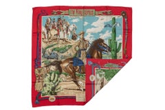 Hermès Red Pony Express Scarf by Oliver