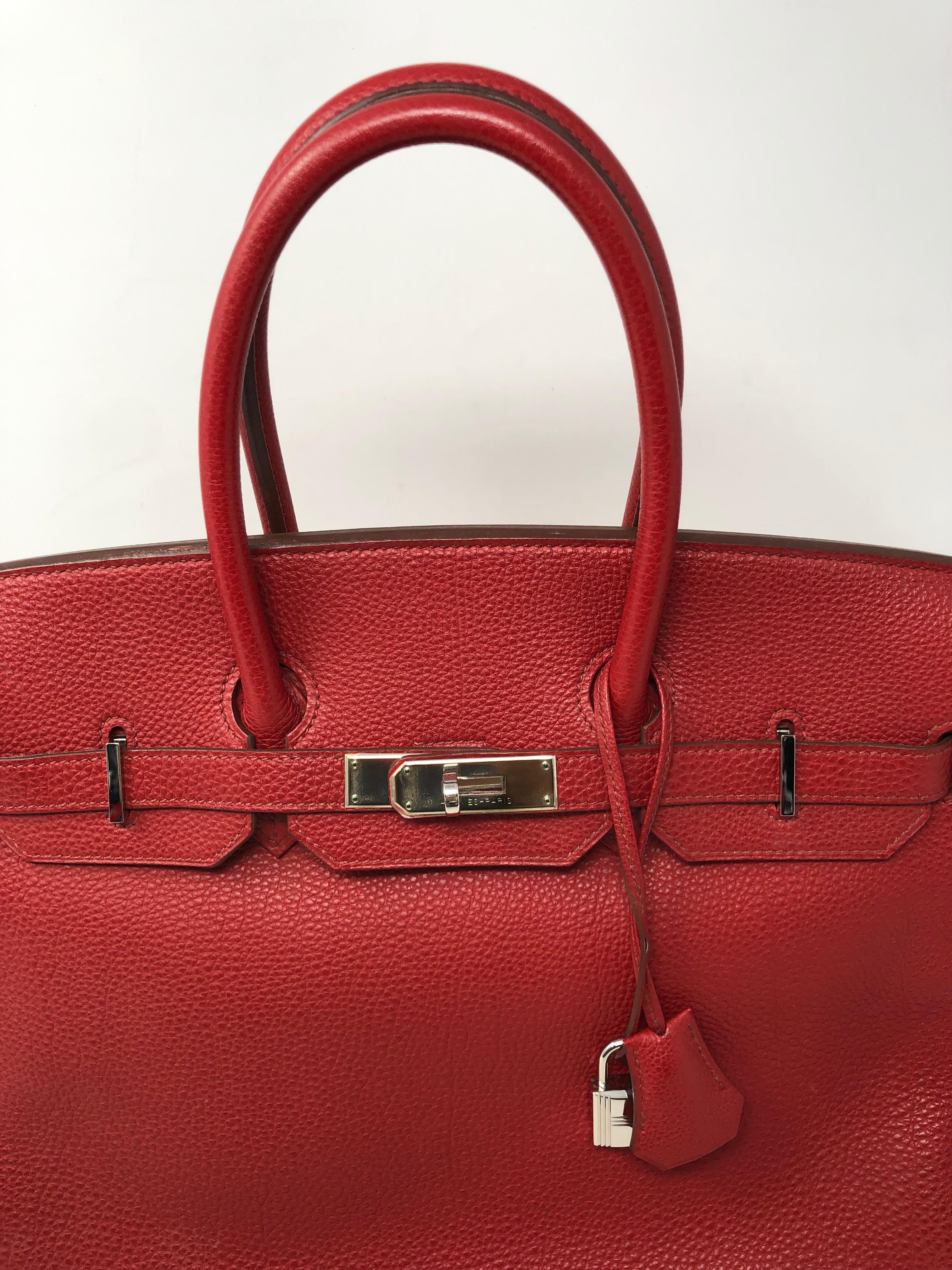 Hermes Rot Rouge Garance Birkin 35 2