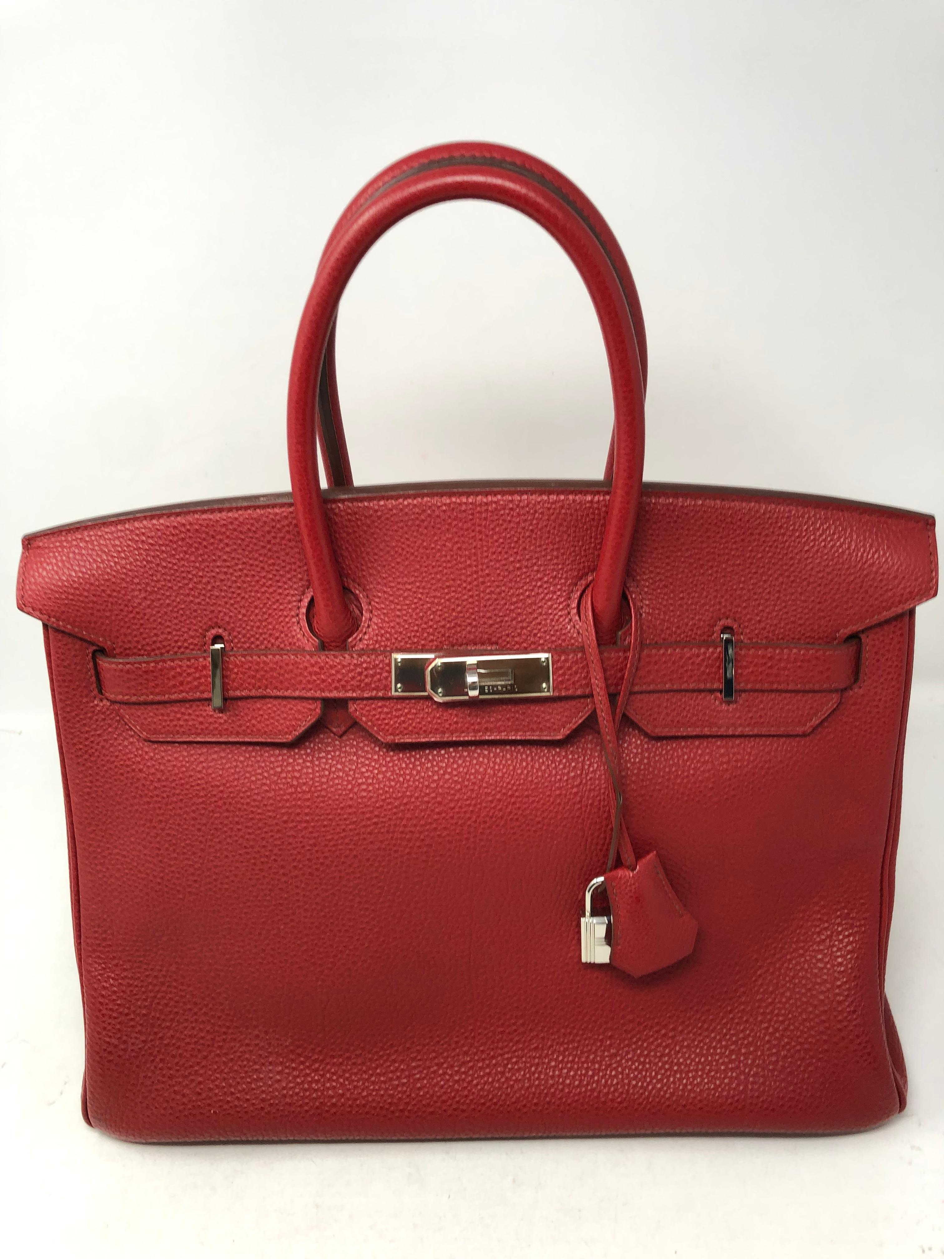 Hermes Rot Rouge Garance Birkin 35 3