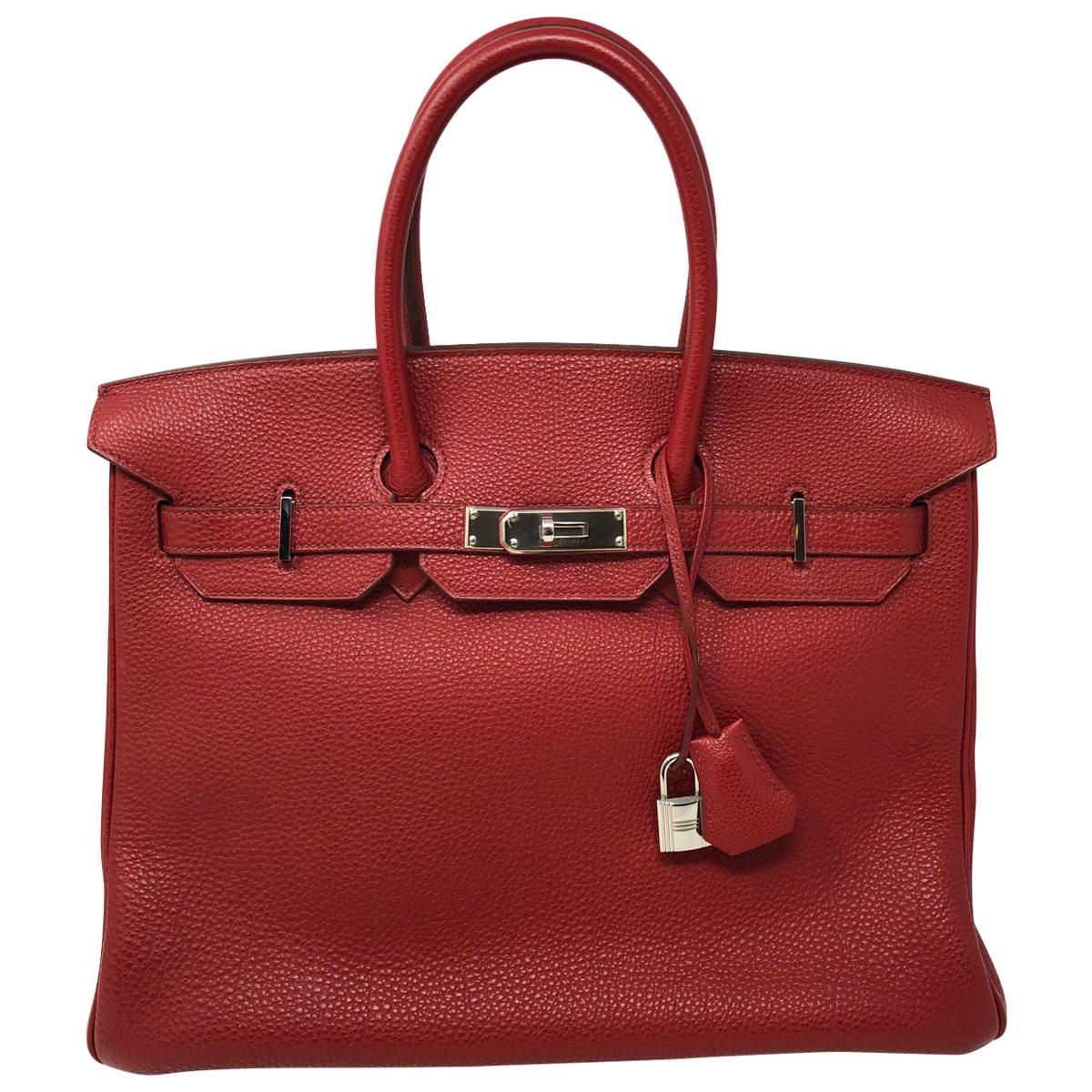 Hermes Red Rouge Garance Birkin 35