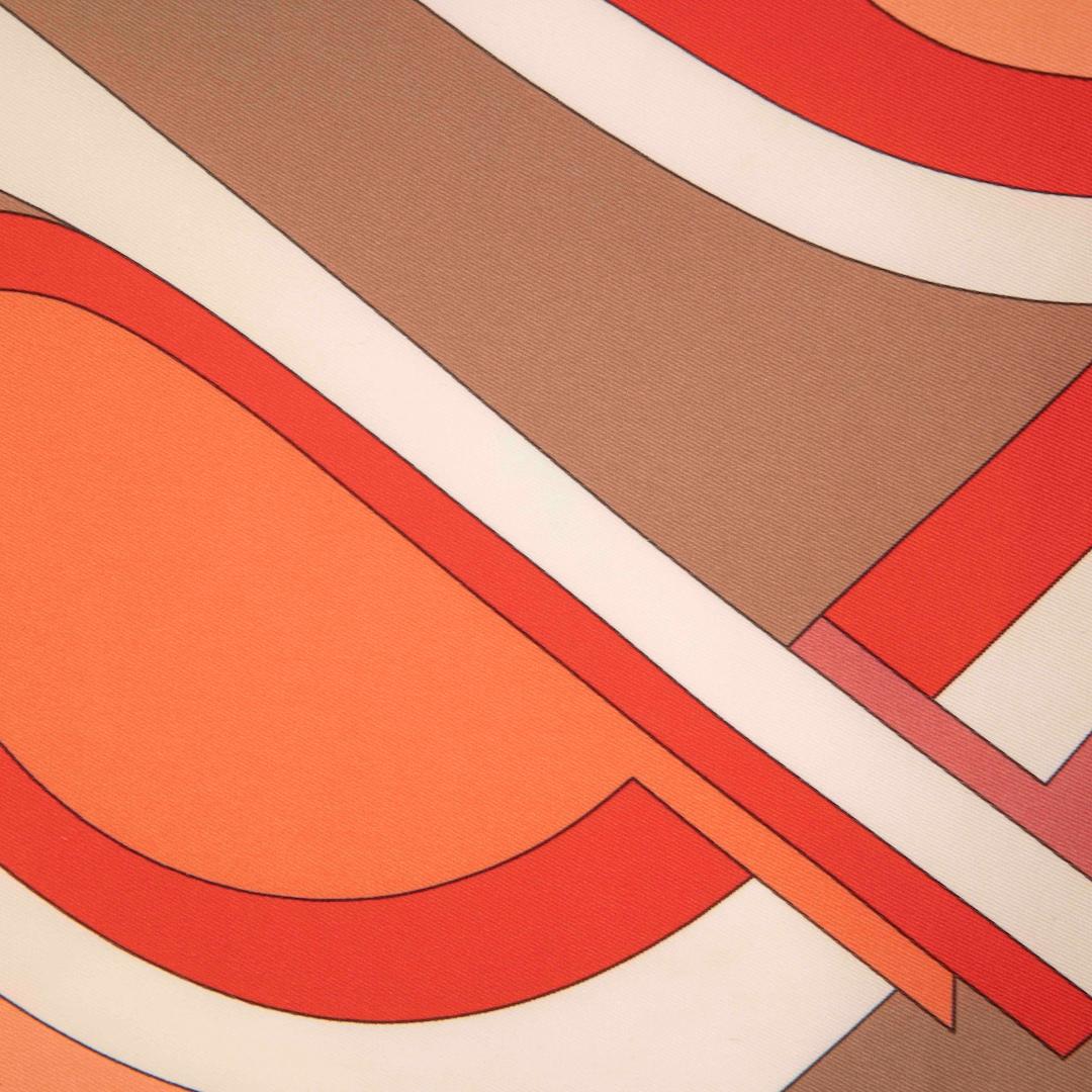 Hermès Red Silk 70 Square Scarf In Good Condition For Sale In London, GB