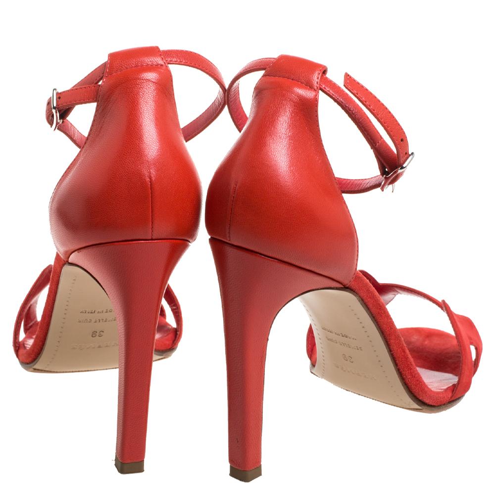 hermes red heels