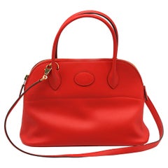 Hermes Red Swift Leather Bolide 27
