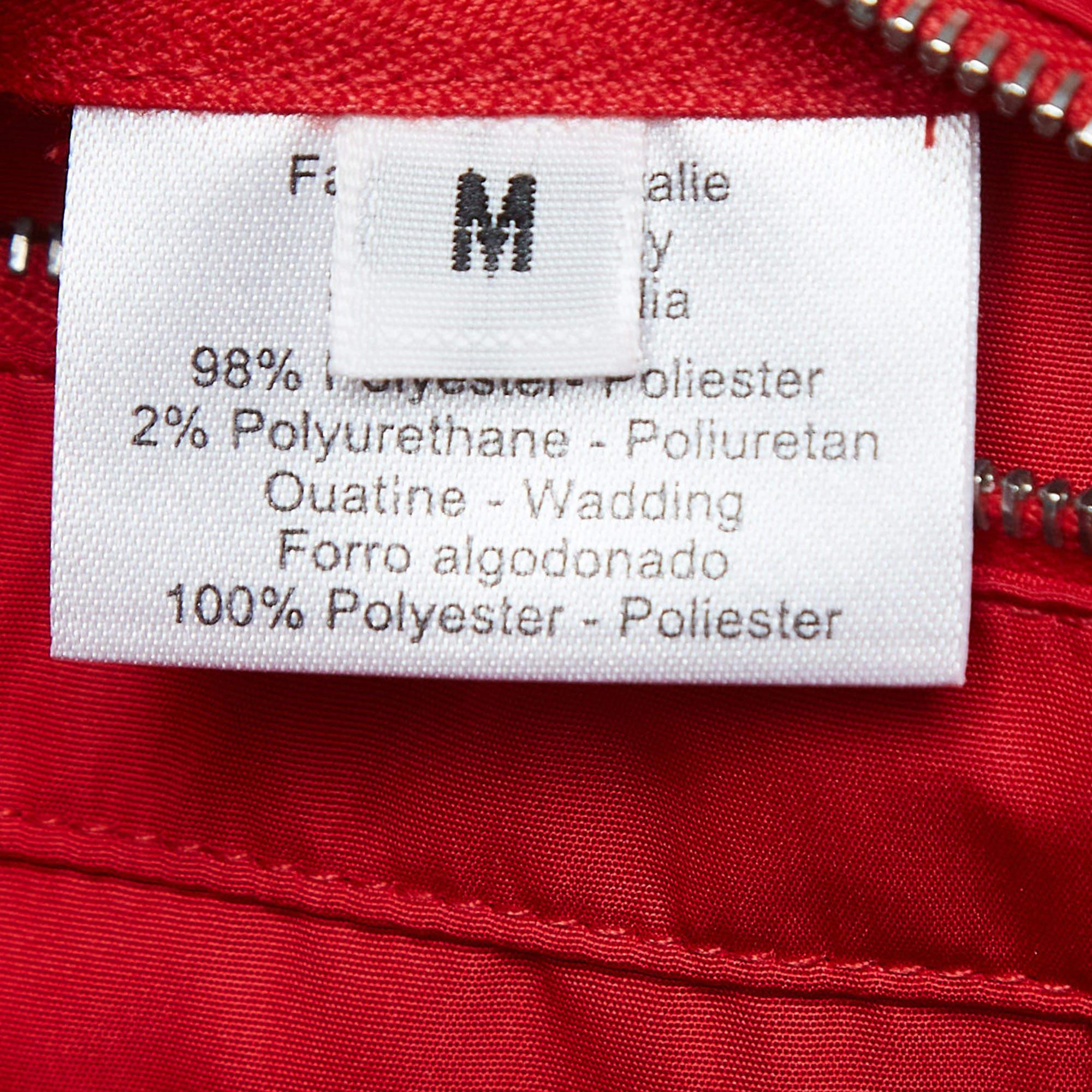 Hermès Red Synthetic Sleeveless Zip Front Quilted Vest M 2