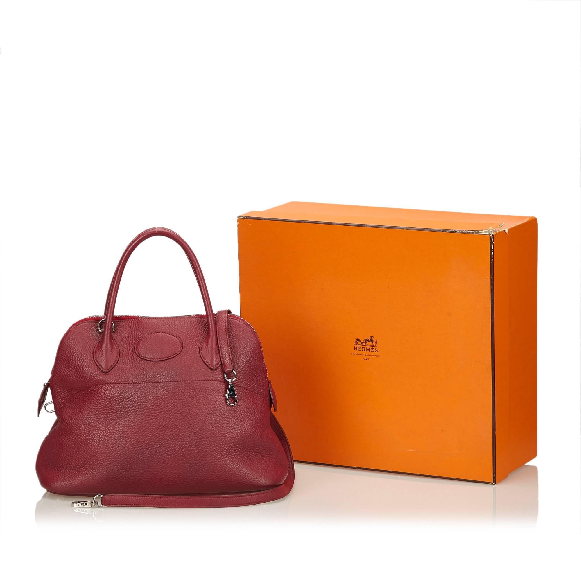 Hermes Red Taurillon Bolide 31 Bag For Sale 6