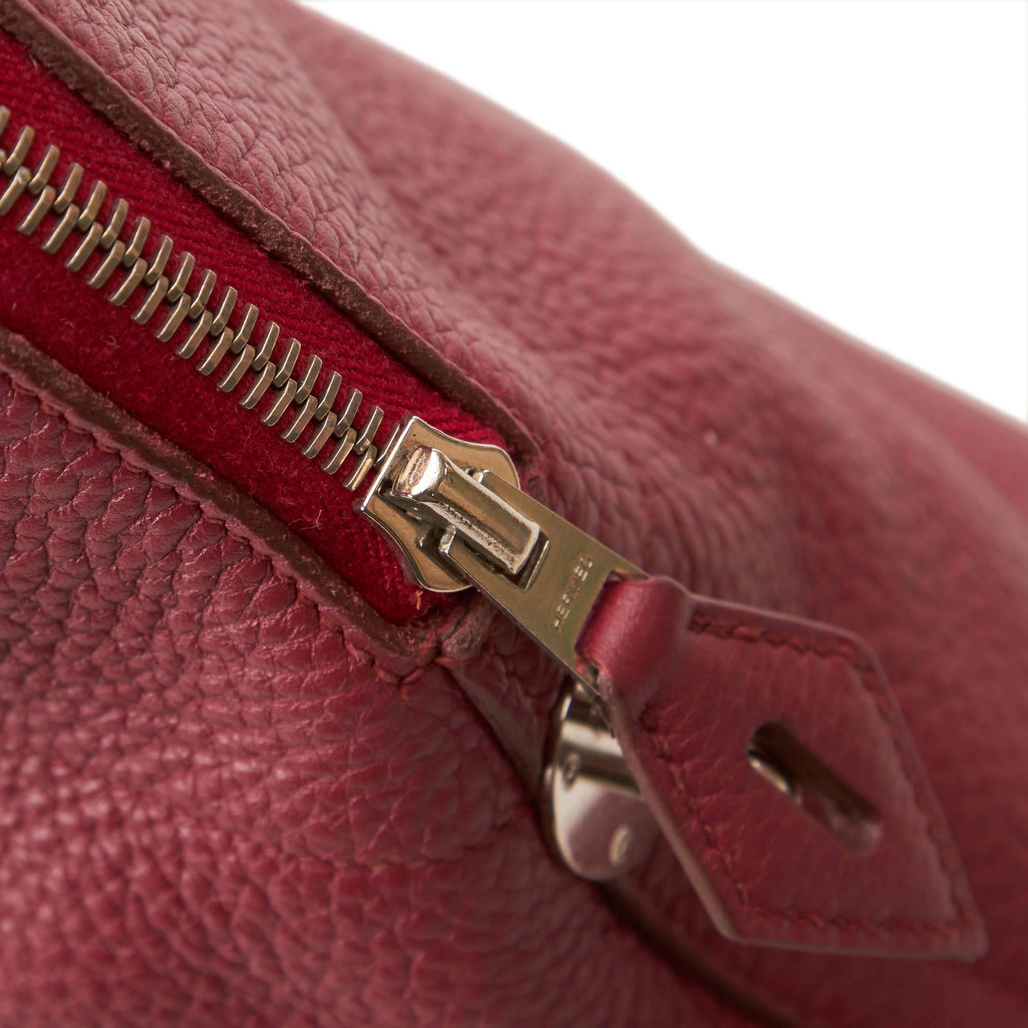 Hermes Red Taurillon Bolide 31 Bag For Sale 4