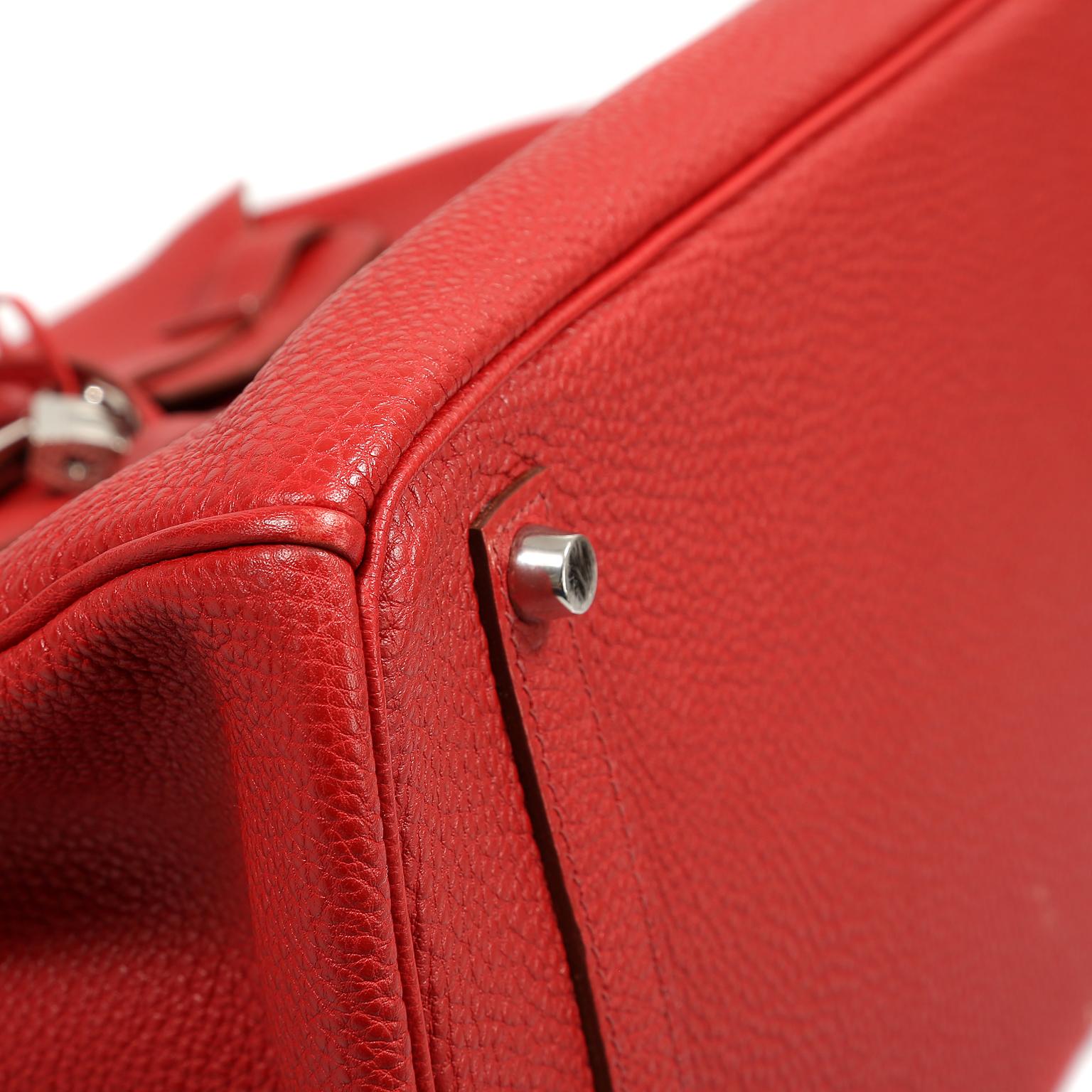 Hermès Red Togo 35 cm Birkin Bag 1