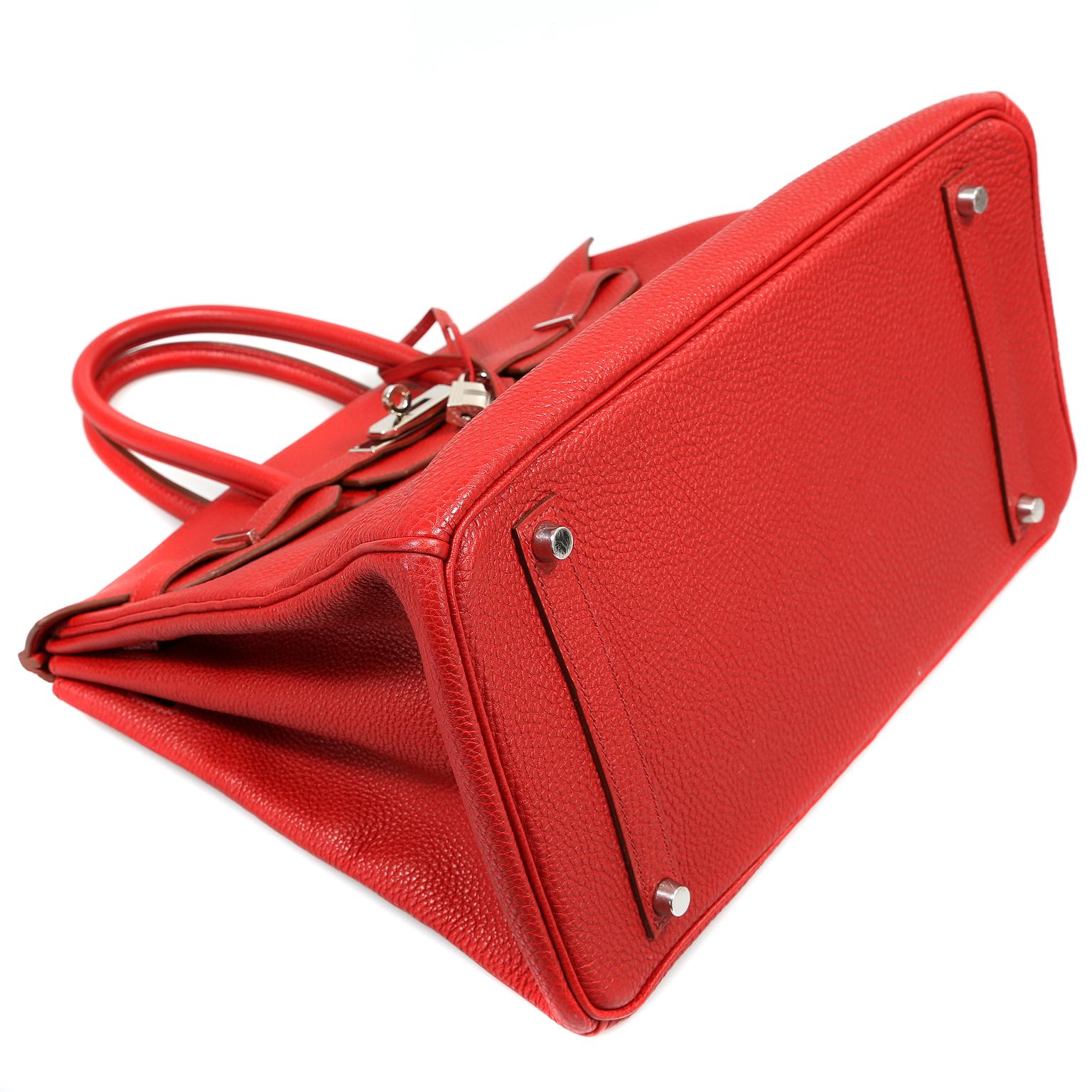 Hermès Red Togo 35 cm Birkin Bag 2