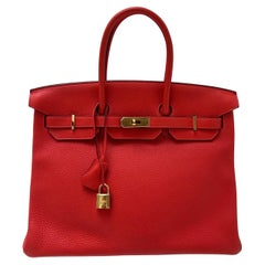 Borsa Hermes Birkin 35 Rosso Tomate