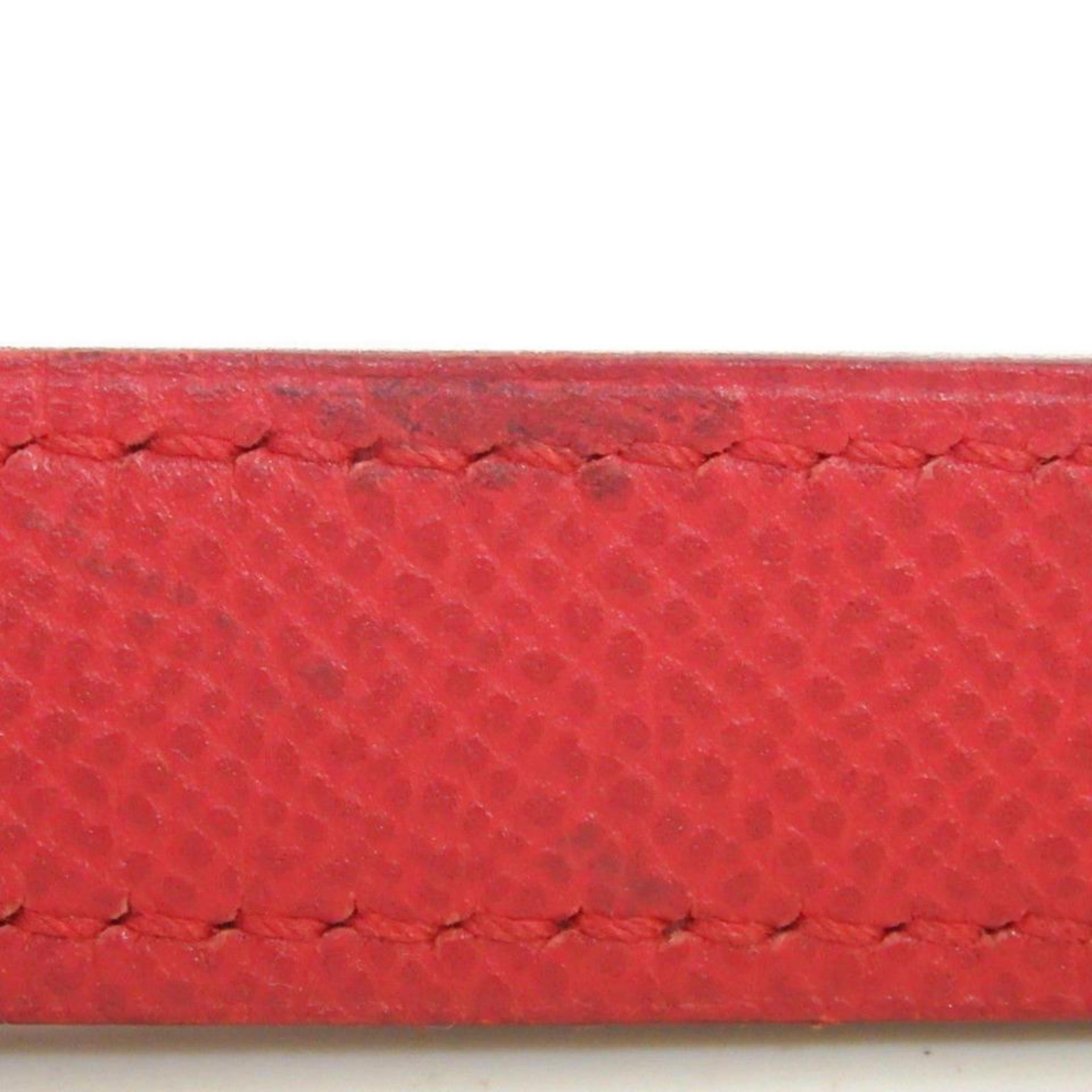 Hermès Red (Ultra Rare) Dog Leash 868058 Belt For Sale 5