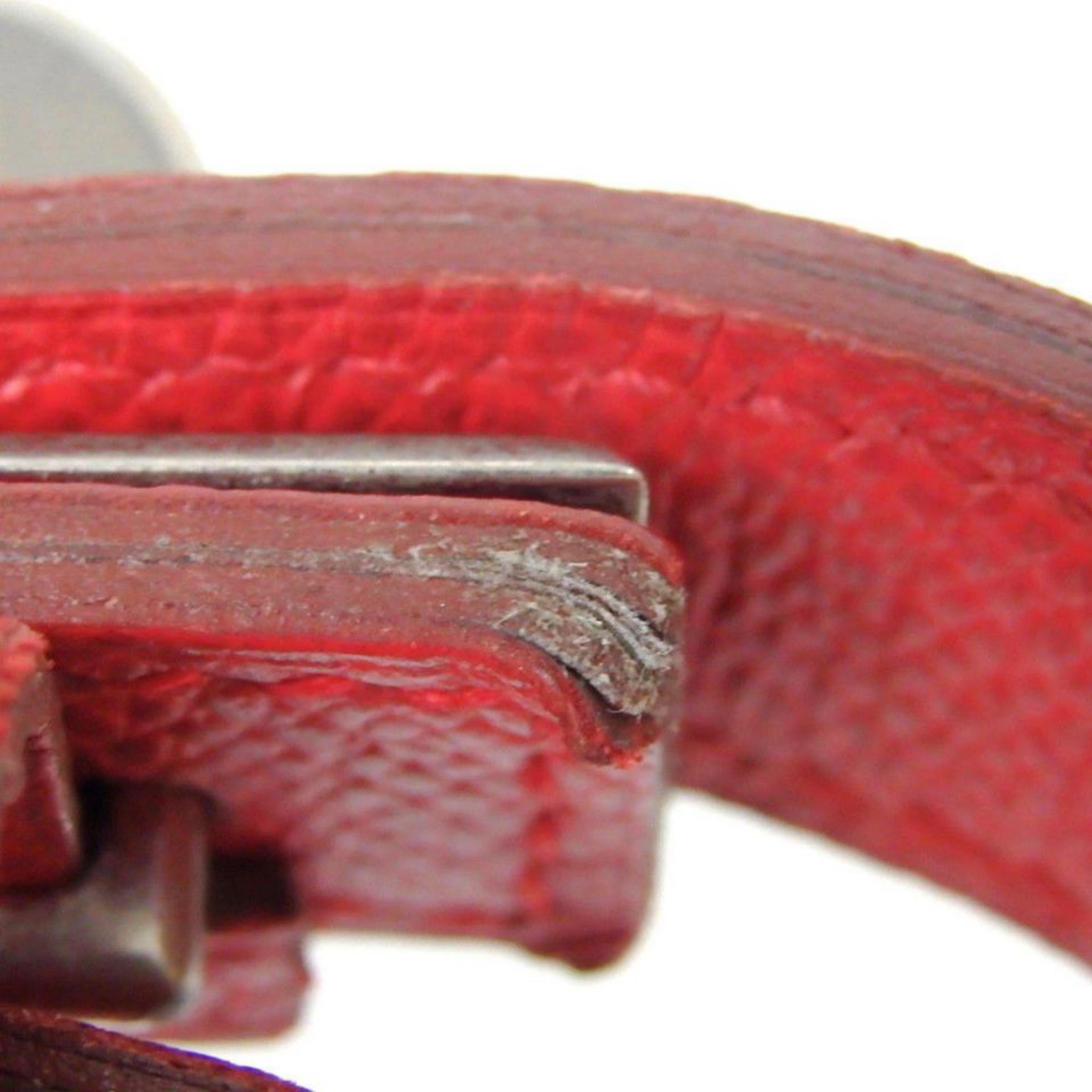 Hermès Red (Ultra Rare) Dog Leash 868058 Belt For Sale 6