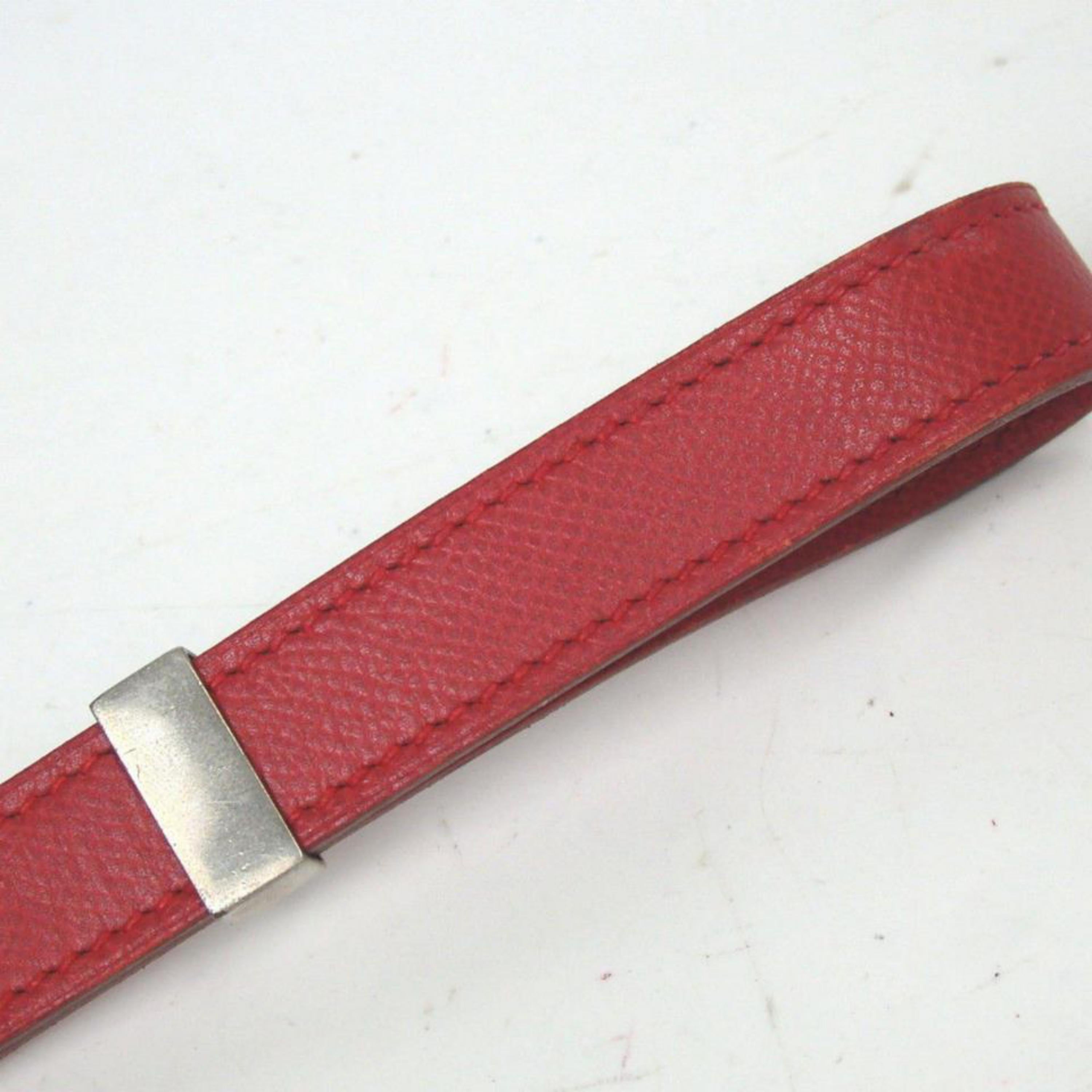 Hermès Red (Ultra Rare) Dog Leash 868058 Belt For Sale 2