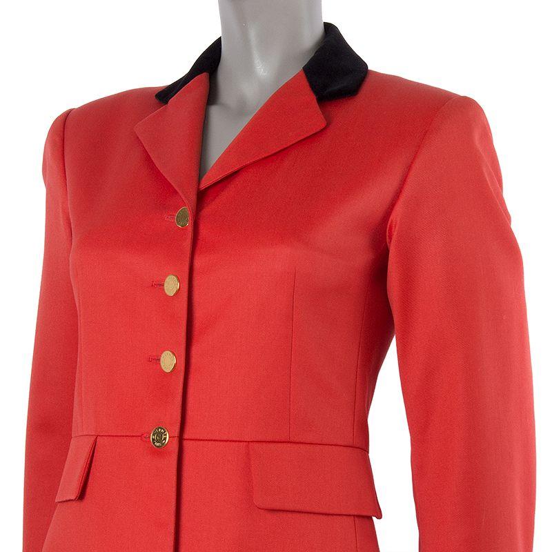 classic red wool coat